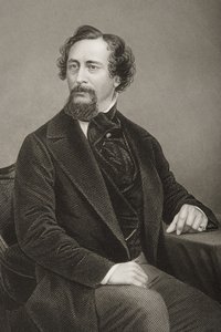Charles John Huffam Dickens (1812-70) grabado por D.J. Pound de una fotografía, de 